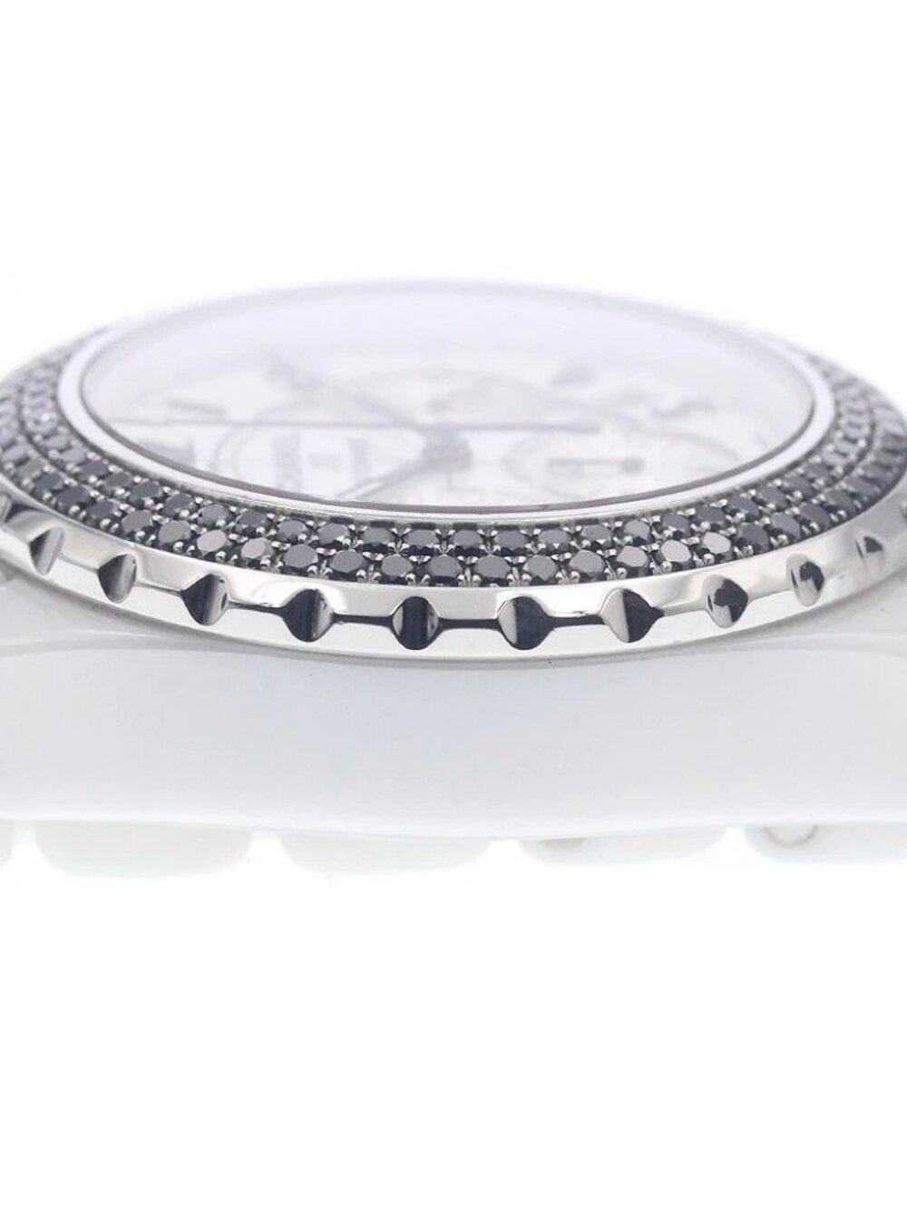 CHANEL J12 H1664 White Ceramic Black Diamond Bezel Automatic Men's Watch_959916 - Picture 2 of 6